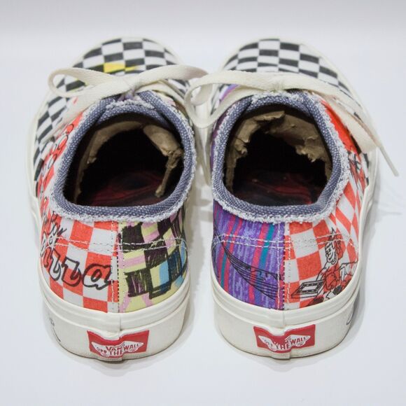 Vans x Stranger Things Surfer Boy Pizza Check Skate Shoes Women Size 9 (7.5 Men) - Picture 5 of 14